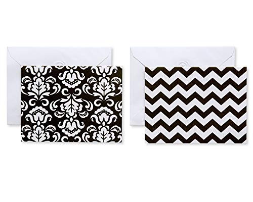 American Greetings Blank Cards with Envelopes Chevron and Damask 50-Count by American Greetings - American Made
