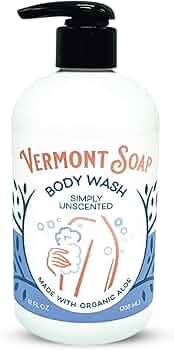 Vermont Soap Unscented Organic Liquid Soap 32oz by Vermont Soap - American Made