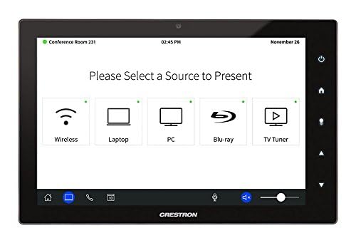 Crestron 10.1-Inch Touch Screen Without Camera Black Smooth by Crestron - American Made