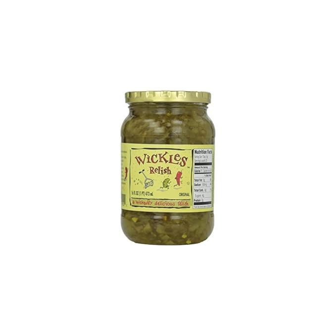 Wickles Pickles Original Relish 6-Pack 16 oz Jars Sweet and Spicy by Wickles Pickles - American Made