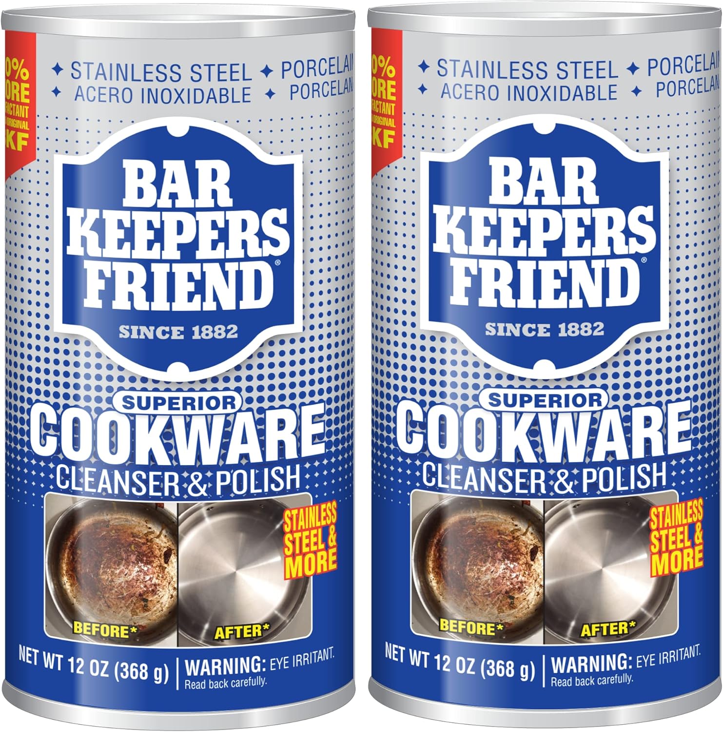 Bar Keepers Friend Cookware Cleanser and Polish 2x12 oz by Bar Keepers Friend - American Made