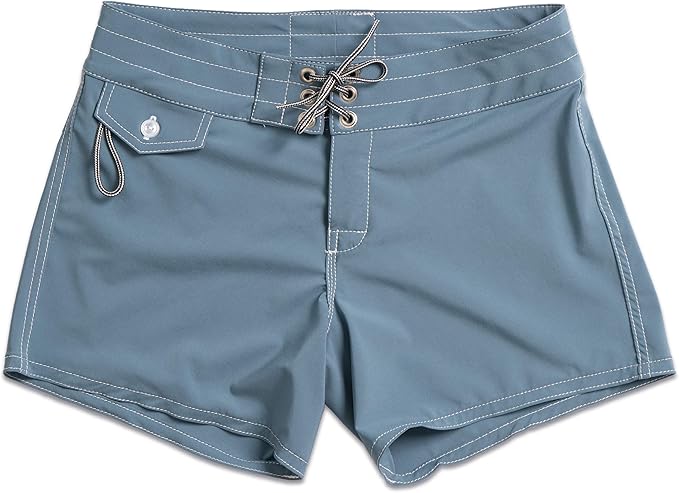 Birdwell Women's Stretch Boardshorts Long Length Federal Blue by Birdwell Beach Britches - American Made