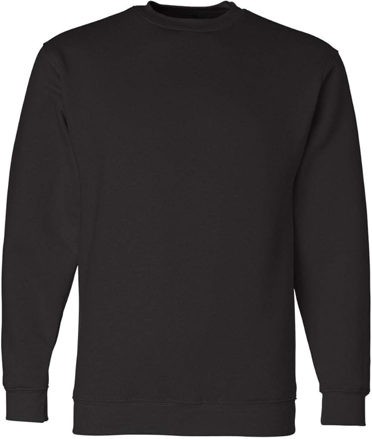 Bayside USA-Made Crewneck Sweatshirt 1102 Medium Black by Bayside Apparel - American Made
