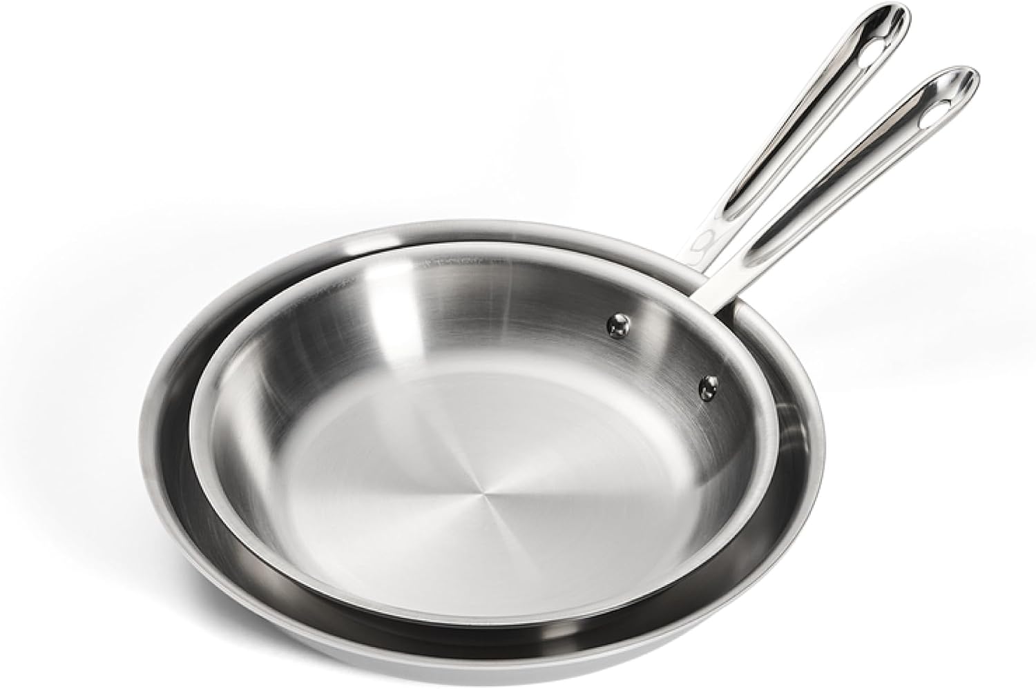 All-Clad D3 Stainless Steel Fry Pan Set 10 and 12 Inch by All-Clad - American Made