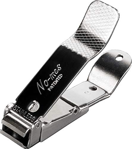 No-mes Toenail Clipper, Catches Clippings, Patented Ergonomic Grip, Built-in Nail File by No-mes - American Made
