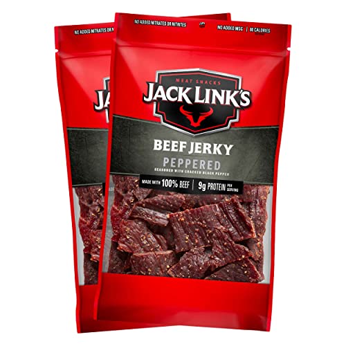 Jack Link's Beef Jerky, Peppered - 9 oz Bag by Jack Link's - American Made