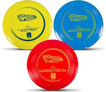 Wham-O Frisbee Disc Golf Set Driver Mid-Range Putter 3-Pack PDGA by Wham-O - American Made