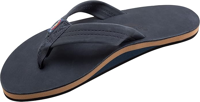 Rainbow Sandals Men's Premier Leather Single Layer with Arch Wide Strap by Rainbow Sandals - American Made
