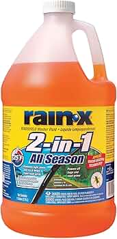 Rain-X 2-in-1 All Season Windshield Washer Fluid, -25F, 128 oz by Rain-X - American Made