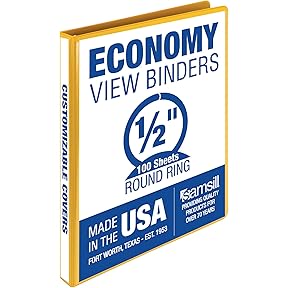 Samsill Economy 1.5 Inch 3 Ring Binder, Made in USA by Samsill - American Made
