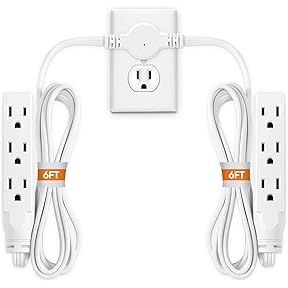 Conway Electric 6-Foot Extension Cord — Braided Textile, 3-Prong, 16 AWG by Conway Electric - American Made