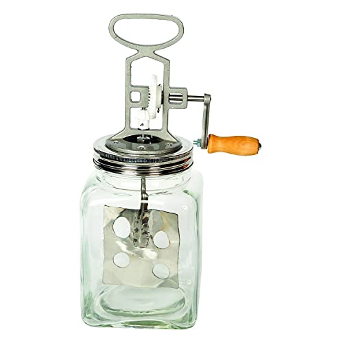 Lehman's Large Dazey Butter Churn Glass and Stainless Steel by Lehman's - American Made