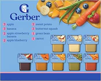 Gerber 2nd Foods Fruit Veggie Variety 8 oz 32-Pack by Gerber - American Made