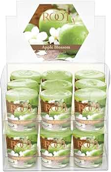 Root Candles 20-Hour Beeswax Blend Votive Box of 18 Apple Blossom by Root Candles - American Made