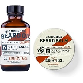 Duke Cannon Big Bourbon Beard Oil and Balm Set by Duke Cannon - American Made