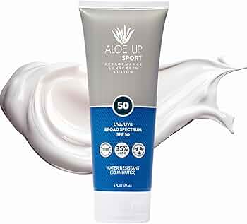Aloe Up Sport SPF 50 Performance Sunscreen Lotion by Aloe Up - American Made