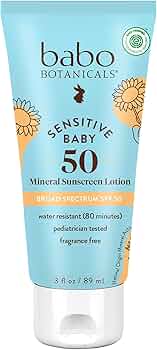 Babo Botanicals Sensitive Baby Mineral Sunscreen Lotion SPF50 by Babo Botanicals - American Made