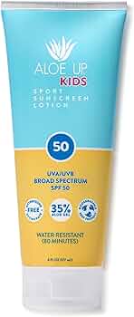 Aloe Up Kids SPF 50 Sunscreen Lotion by Aloe Up - American Made