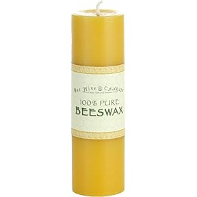 Sunbeam Candles Beeswax Love Pillar Candle 2x6 Inch Made in USA by Sunbeam Candles - American Made