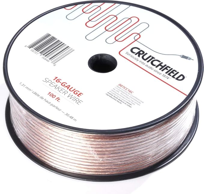 Crutchfield 16 Gauge Wire 100 Foot Roll by Crutchfield - American Made