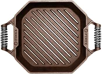 FINEX 12-Inch Cast Iron Grill Pan Handcrafted USA by FINEX - American Made
