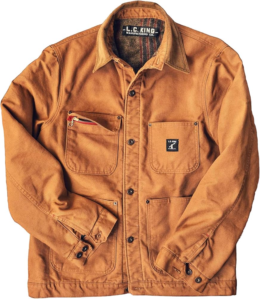 LC King Made in USA Landon Blanket Lined Barn Coat by LC King - American Made