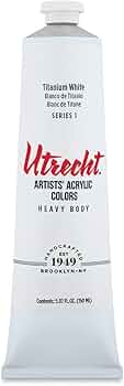 Utrecht Artists Acrylic Paint Titanium White 5 oz Tube by Utrecht - American Made