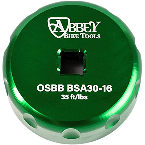 Abbey Bike Tools Bottom Bracket Socket - Single Sided BSA30, Green by Abbey Bike Tools - American Made