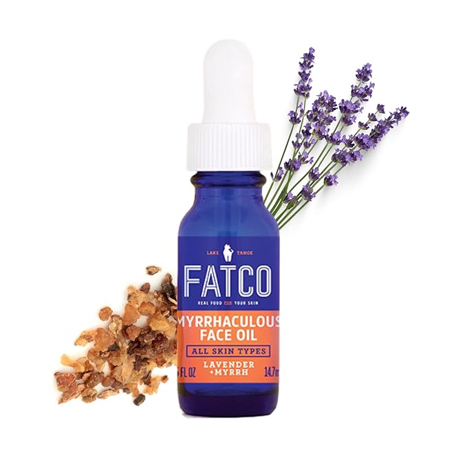 FATCO Myrrhaculous Organic Face Oil Anti-Aging Serum Lavender Myrrh by Fatco Skin Care - American Made