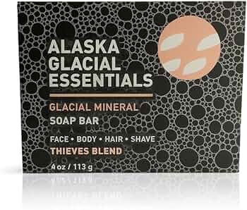 Alaska Glacial Mineral Clay Soap Bar Thieves Blend by Alaska Glacial Mud - American Made