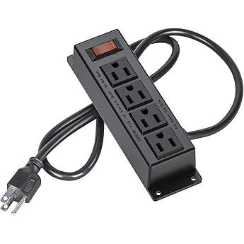 Falconer Electronics 4-Outlet Commercial Power Strip Made in USA by Falconer Electronics - American Made