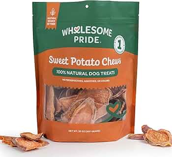 Wholesome Pride Sweet Potato Chews Dog Treats 32 oz by Wholesome Pride - American Made