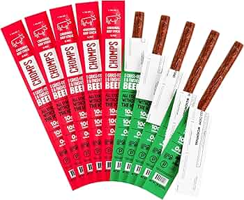 Chomps Grass-Fed Beef Jerky Variety Pack 10 Sticks by Chomps - American Made