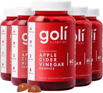 Goli Apple Cider Vinegar Gummies 5-Pack by Goli Nutrition - American Made