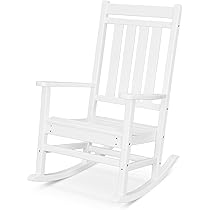 POLYWOOD Estate Rocking Chair, White by POLYWOOD - American Made