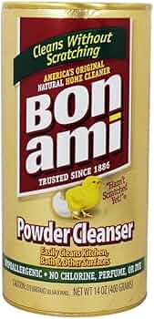 Bon Ami All Natural Powder Cleanser 14oz Kitchen Bath Surfaces by Bon Ami - American Made