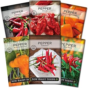 Botanical Interests Hot Peppers Seed Collection 8 Packets by Botanical Interests - American Made