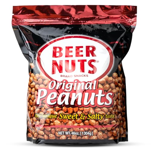 BEER NUTS Original Redskin Peanuts, Sweet & Salty Bar Nuts (46oz) by BEER NUTS - American Made
