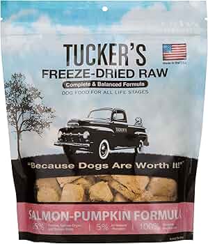 Tucker's Raw Freeze Dried Dog Food Salmon Pumpkin 14oz by Tucker's - American Made