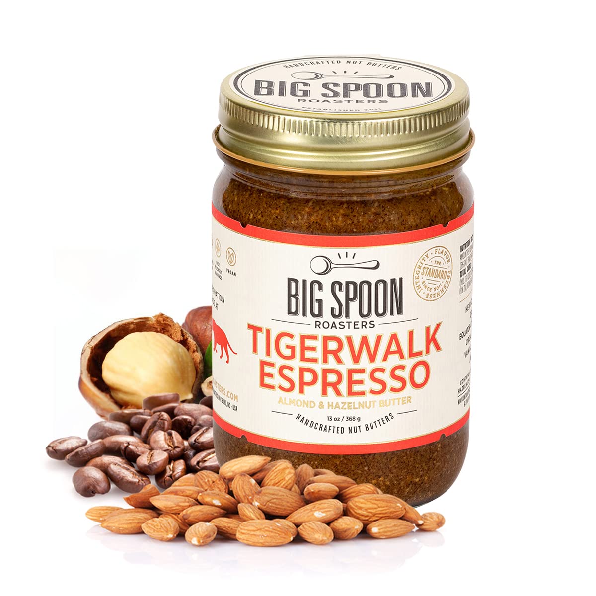 Big Spoon Roasters Espresso Almond Butter 13oz by Big Spoon Roasters - American Made