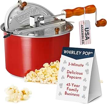 Wabash Valley Farms Whirley-Pop Extra Large 8-Quart Popcorn Popper by Wabash Valley Farms - American Made