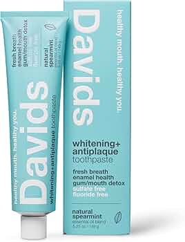 Davids Fluoride Free Natural Toothpaste Spearmint 5.25 oz by Davids - American Made