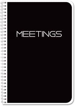 BookFactory Meeting Notebook Business Meeting Book 100 Pages Wire-O by BookFactory - American Made