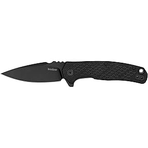 Kershaw Bareknuckle 7777BLK 3.5-Inch All-Black Folding Knife by Kershaw - American Made