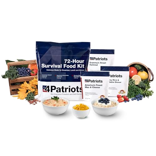 4Patriots 72-Hour Survival Food Kit 20 Servings 25-Year Shelf Life by 4Patriots - American Made