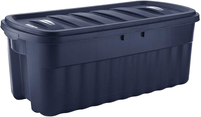 Rubbermaid 50 Gallon Roughneck Storage Tote Durable Reusable Plastic Storage Bin by Rubbermaid - American Made