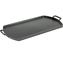 Lodge Blacklock 10x20 Inch Cast Iron Double Burner Griddle by Lodge Cast Iron - American Made