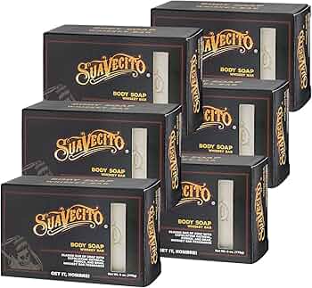 Suavecito Whiskey Bar Body Soap 6oz 6-Pack by Suavecito - American Made