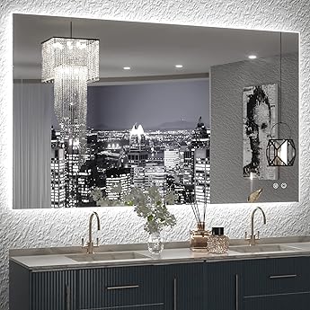 Seura 24x42 inch Allegro LED Lighted Bathroom Mirror Frameless Dimmable by Seura - American Made