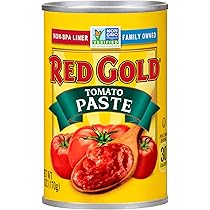Red Gold Tomato Paste 6oz (6 Cans) by Red Gold Tomatoes - American Made